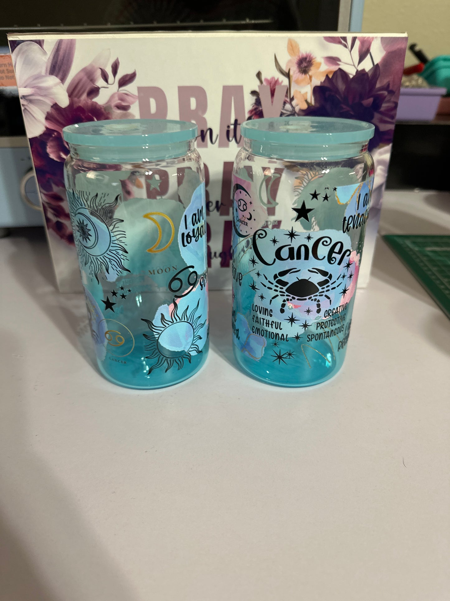 Tumbler Can Zodiac Cancer Design