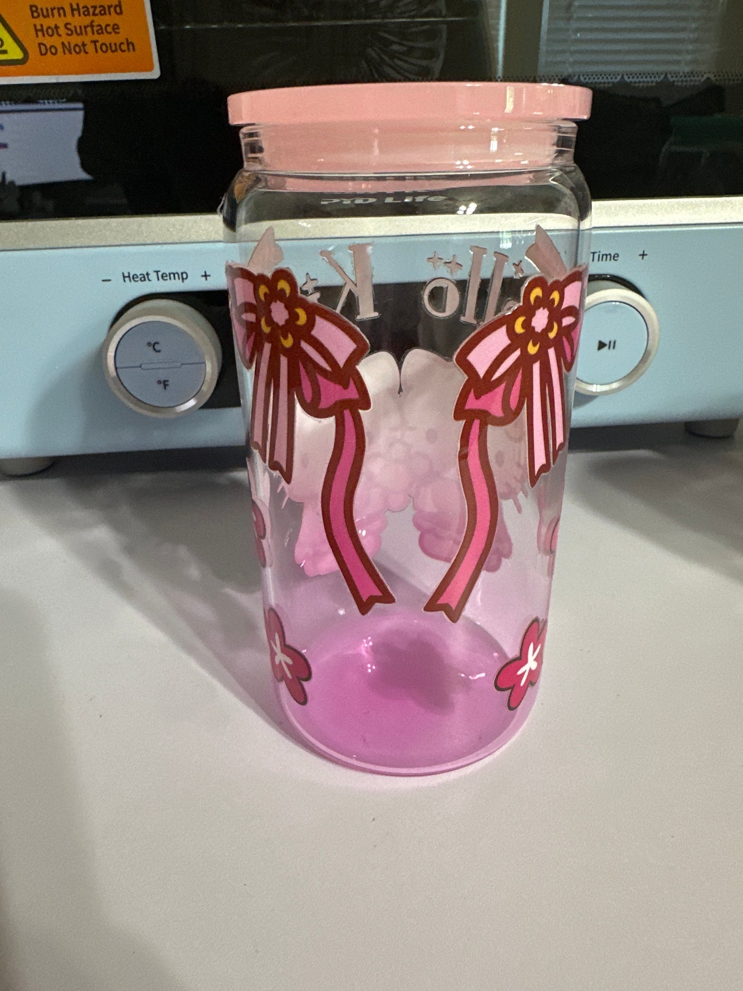HK Tumbler Can with straw