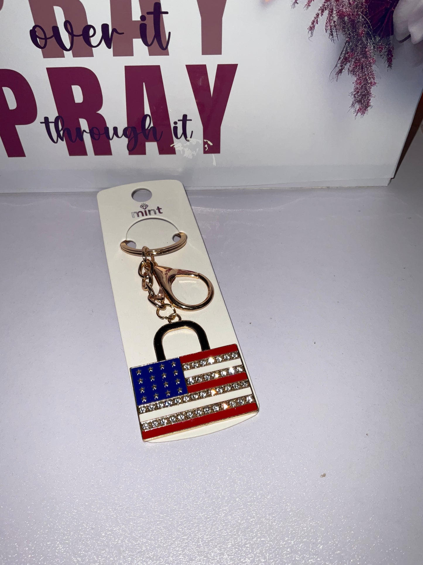 Keychain American Flag
