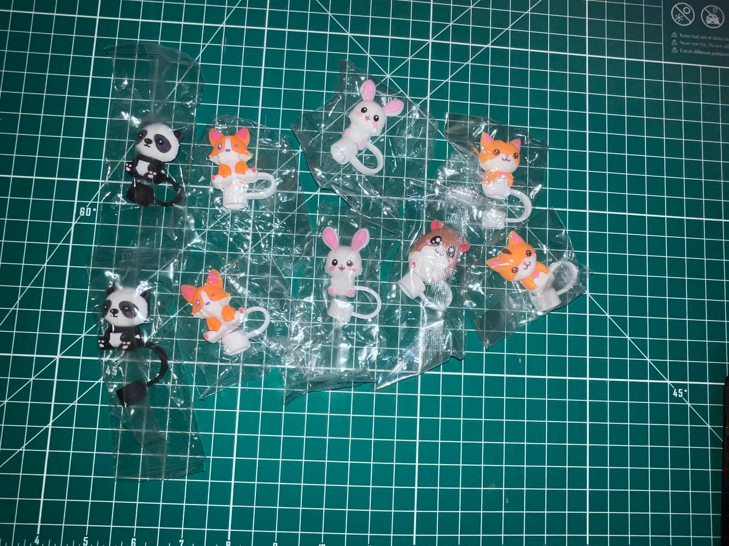 Animal Straw Toppers