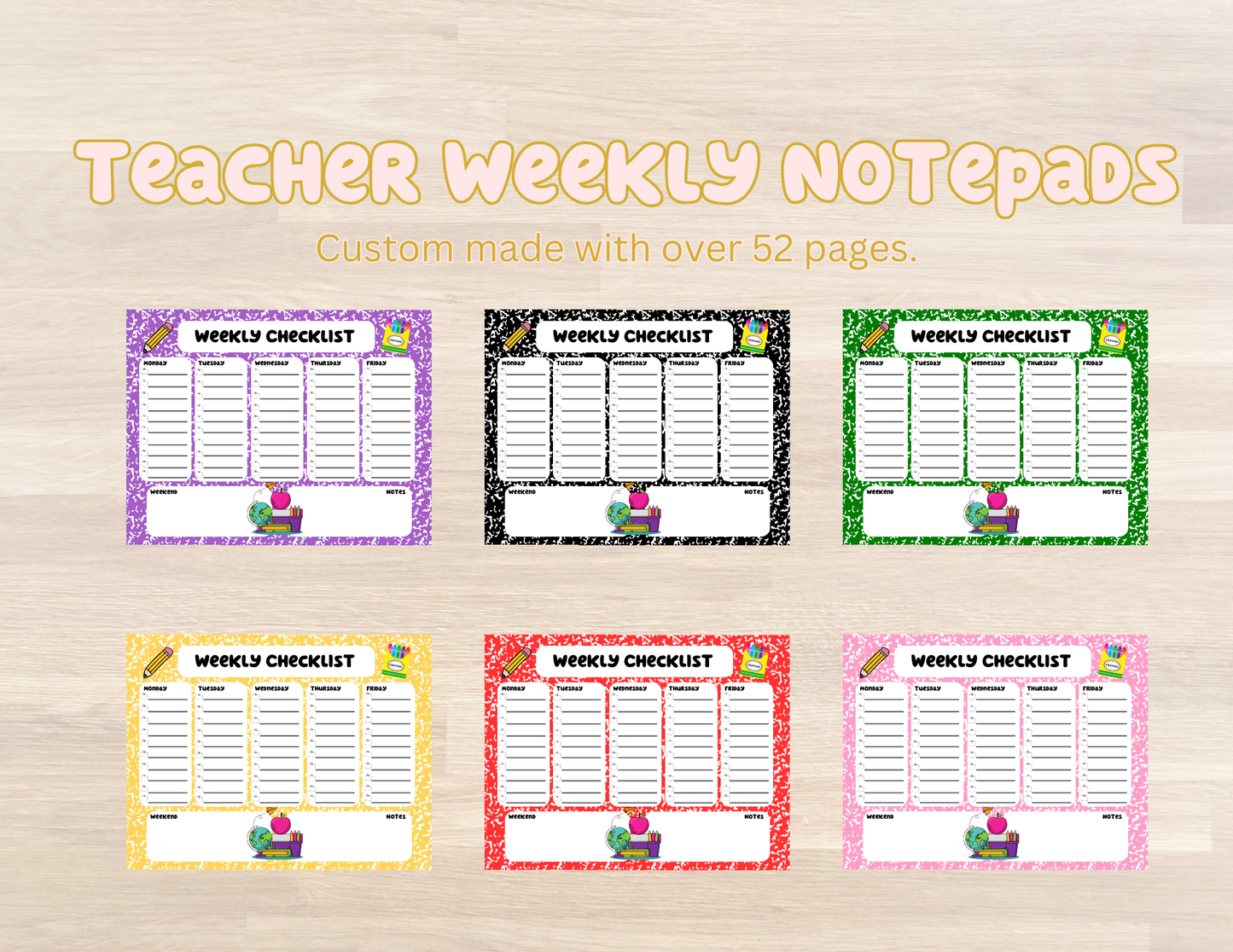 Teacher Weekly Notepad