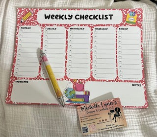 Teacher Weekly Notepad